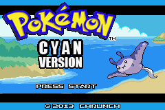 Pokemon Cyan (beta 2) Title Screen